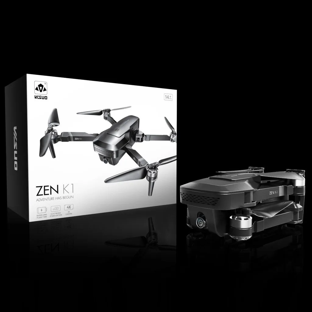 VISUO ZEN K1 Dron gps 5G Wifi FPV 4K 720P двойная камера бесщеточный складной RTF RC вертолет профессиональные Дроны с камерой HD