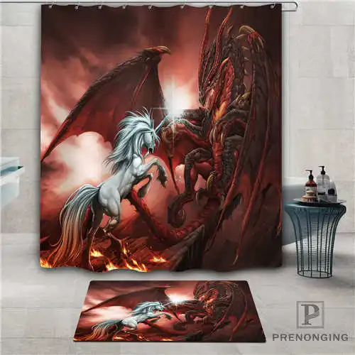 Shower Curtain Заказная лошадь(1) Водонепроницаемая занавеска для душа коврик для дома Ванна Ткань полиэстер для ванной разные размеры#-01-12-202 - Цвет: Shower Curtain