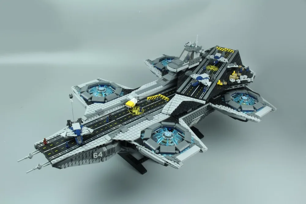 

Lepin 07043 Super Heroes The Shield Helicarrier Model Building Kits Blocks Bricks Toys Compatible 76042 for kids gift toys 76042