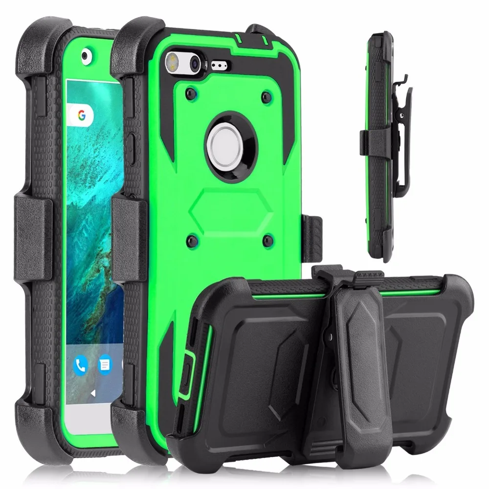 Heavy Duty Shockproof Protection Rugged Hybrid Case Cover with Belt