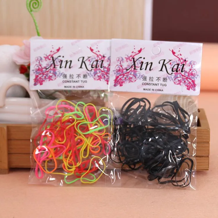 

45pcs New Kids High Elastic Hair Bands Children Disposable Scrunchies Candy Color Head Headwear Accessories For Girls Women Gum