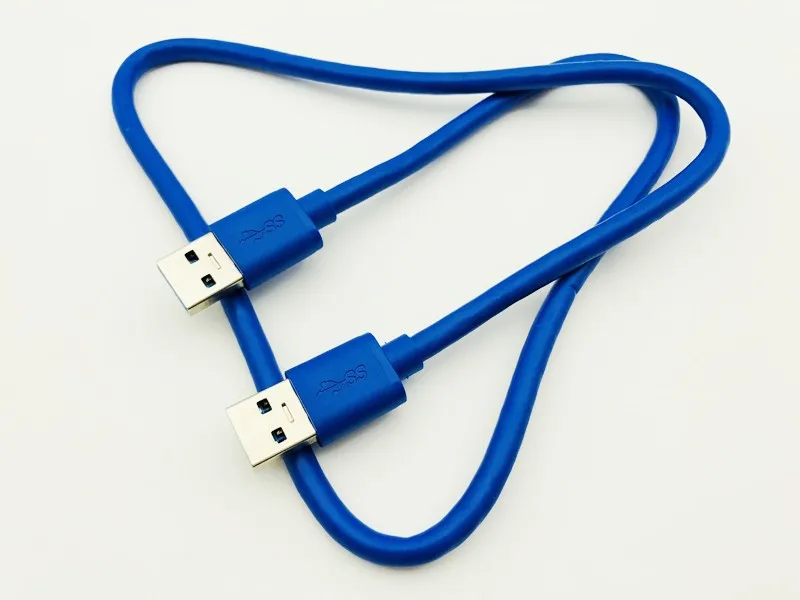 Blue 60cm PCI-E Riser Extender PCI Express Riser Card 1x to 16x USB 3.0 Cable SATA to 4Pin IDE Molex Power for BTC Mining Miner