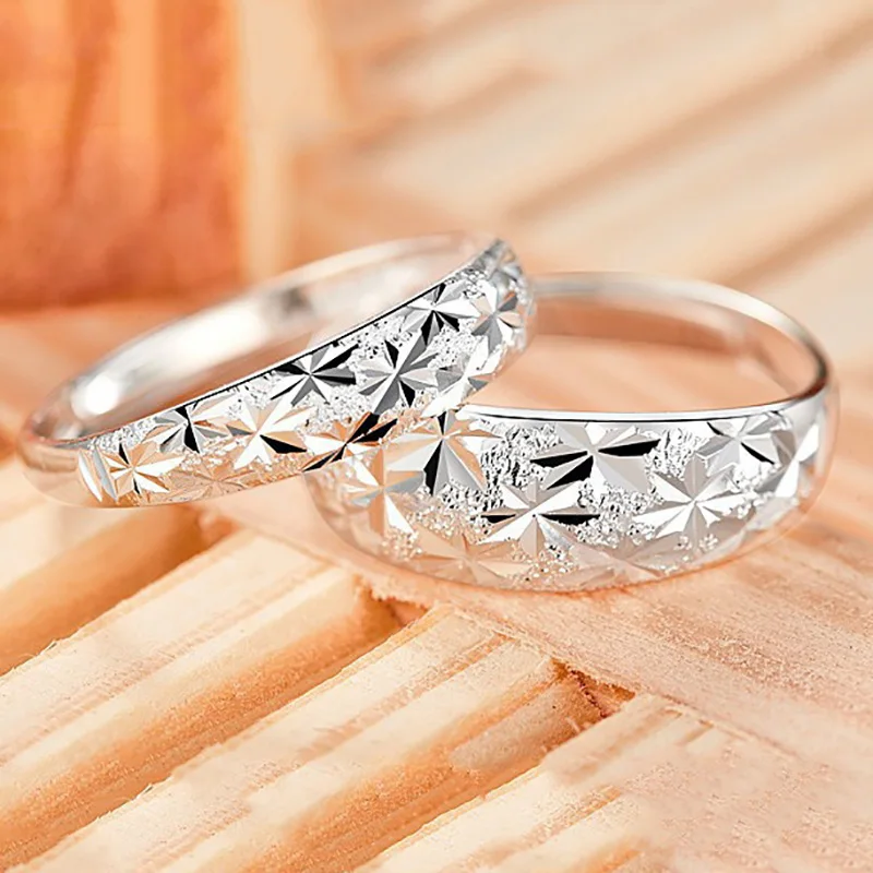 

AKOLION Couples Rings Can Open Creative Charm Multicolor Stars Filled Crystal Rings Women Fashionable Simple Accessory Btjz--32