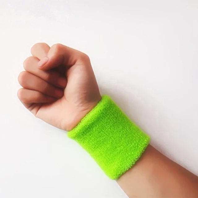 Quality Cotton Wristbands Prevent Sweating Solid Color Wrist Band Bands