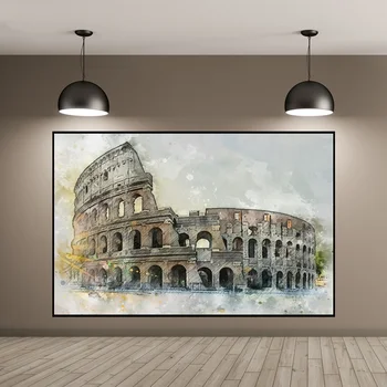 

Landscape Rome Colosseum Art Canvas Poster Wall Pictures for Living Room No Frame
