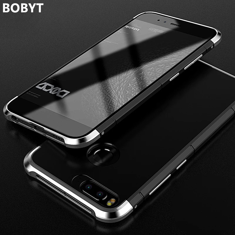 

For Xiaomi Mi A1 Case Cover Luxury Metal Aluminum Hard Plastic Armor Phone Case for Xiaomi Mi 5X Shockproof Back Cover Fundas