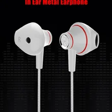 JEELOCK In Ear 3,5 Дополнительные чувствительные проводные наушники с микрофоном металлический сабвуфер для компьютера игровая гарнитура к персональному Компьютеру спортивные наушники