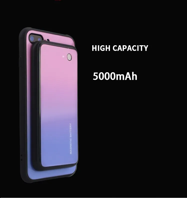 5000 mAh Ци Беспроводное зарядное устройство для samsung galaxy S10 внешний Батарея