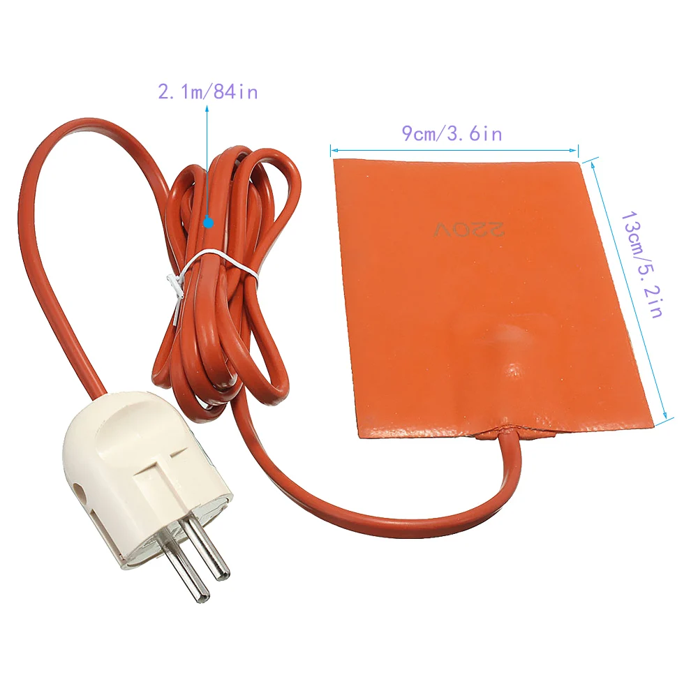 WHDZ car Engine Oil Pan Sump Tank Heater Pad 250W Silicone oil <br />heating Pad Engine Oil Tank Wear Protect With EU Plug 220 240V-in Heater<br /> Parts from Automobiles 