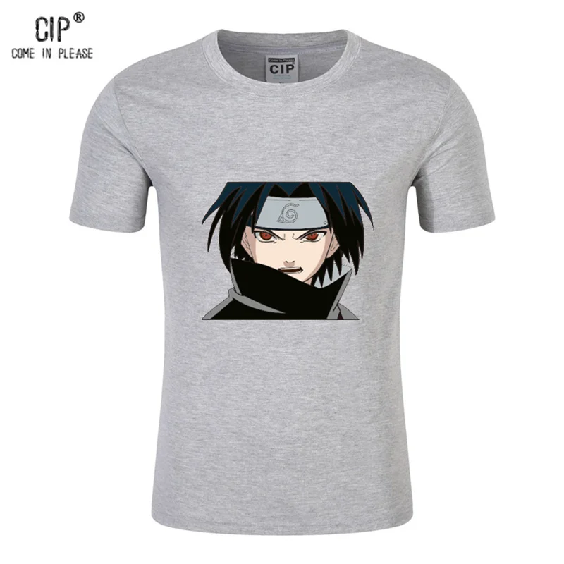 

CIP 100% Cotton Naruto Uchiha Sasuke Costumes New Fashion Summer Boys T shirt Print Clothes For Kids Casual Children Clothing
