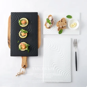 

Creative thickening toughened glass baking plate roast fish tray oval heat resistant baking pot cold dish 4 types