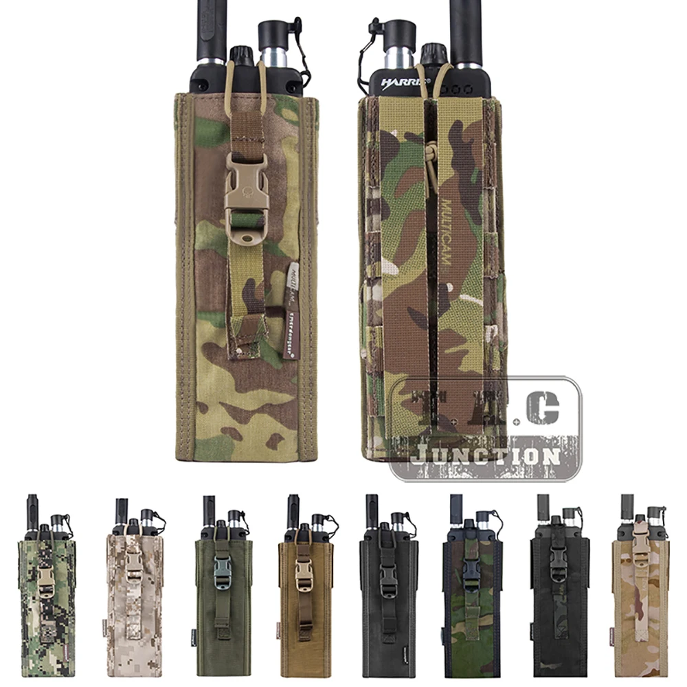 

Emerson Tactical MOLLE Universal MBITR PRC 148 152 Radio Pouch Foliage Green Walkie Talkie Pocket with Quick-release Buckle