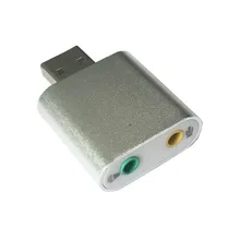Бесплатная доставка 7.1 канала алюминиевого сплава USB звуковая карта компьютера внешняя звуковая карта USB7.1 ЗВУКОВАЯ карта аналоговый звуковой карты