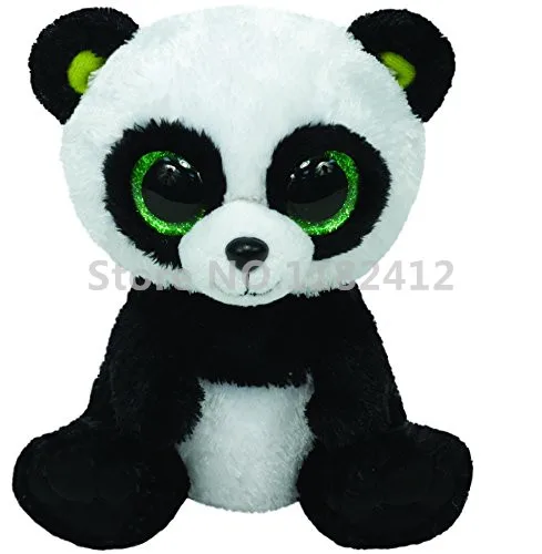 ty beanie boos bamboo panda bear plush toy 6 15cm cute stuffed