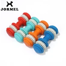 JORMEL резиновые молярные игрушки для собак чистые гантели кость для чистки зубов Укусы игрушки для домашних собак игрушки-Жвачки Поворотная утечка пищи для домашних животных обучение