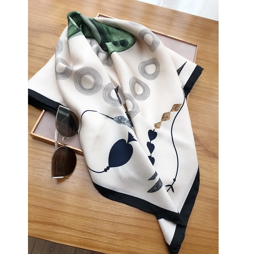 

Women 100% Silk Scarf Shawl 88X88cm