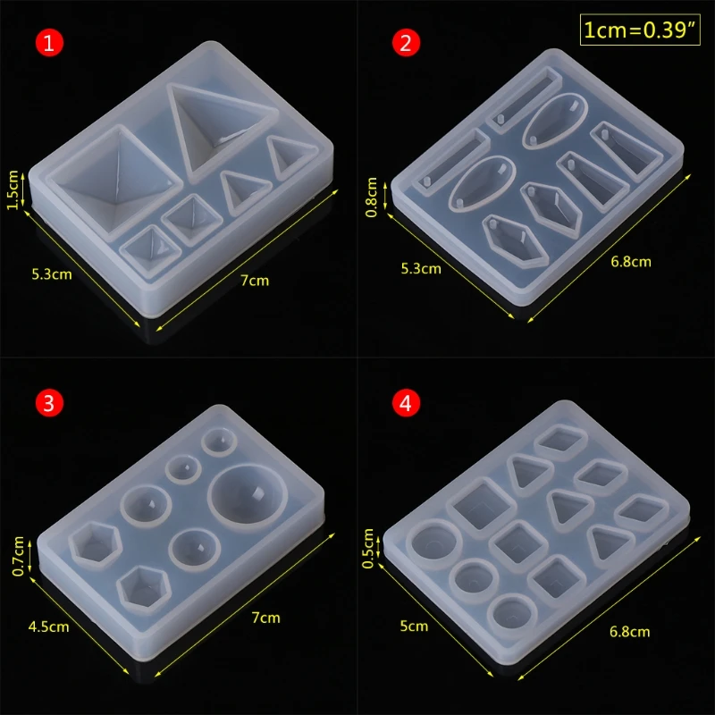 Силиконовая форма DIY геометрическое треугольное зеркало ремесло Изготовление ювелирных изделий декоративные формы для торта Смола инструмент для ювелирных изделий