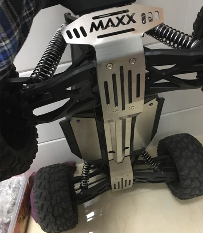 1/5 Радиоуправляемый автомобиль TRAXXAS X-MAXX, обновленные запасные части из нержавеющей стали, защитная пластина для шасси, защита от повреждений 6S& 8S