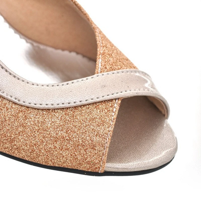 Women Sandals Summer Women Sandals Fashion Casual Med Heels Flip Flops Open Toe Large Size 45 Shoes