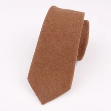 Mantieqingway мужские галстуки однотонный шерстяной галстук 6 см Ширина Галстуки мужские Узкие Тонкий галстук Gravata для мужчин Модный свадебный костюм подарок