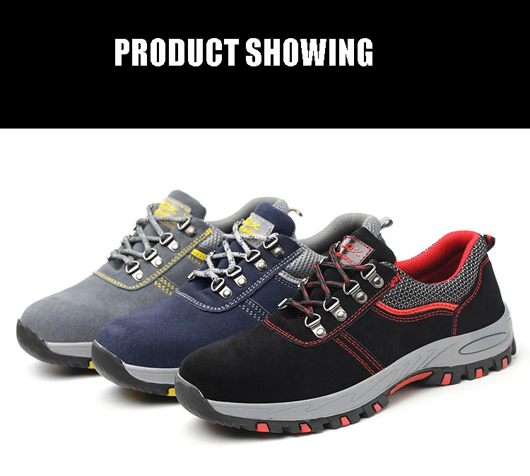 Ботинки со стальным носком Мужская Рабочая обувь дышащая Рабочая обувь для мужчин сталь проколов Строительная защитная обувь Бесплатная