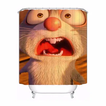 

Custom Weird Expression Mouths of Small Rode Bath Curtain Bathroom Mildewproof Waterproof Polyester Shower Curtain#180417-04-52