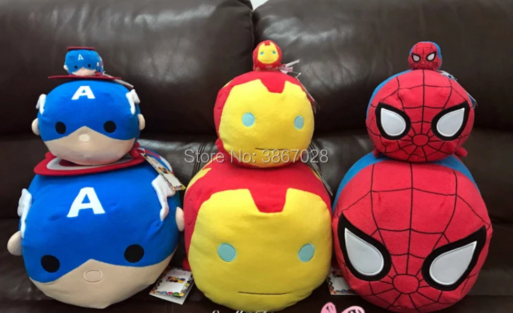 Disney Marvel Avengers Captain America Hulk Tsum Tsum Juguete Suave Felpa Coleccionable