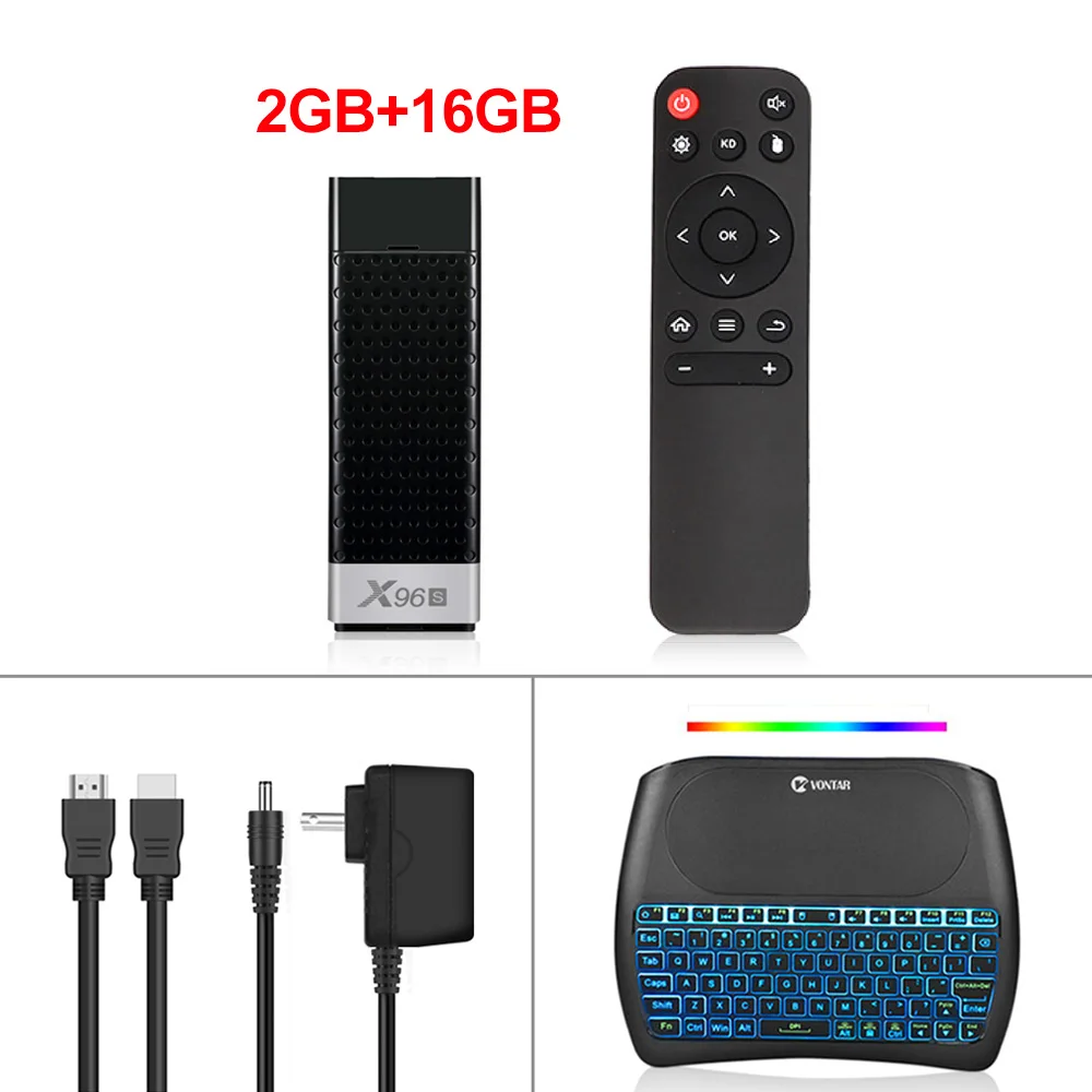 VONTAR X96S 4K tv Stick Android 9,0 4 ГБ 32 ГБ четырехъядерный процессор Amlogic S905Y2 Wifi BT 1080P H.265 4K 60pfs tv Dongle 2G 16G - Цвет: 2G16G D8 Plus