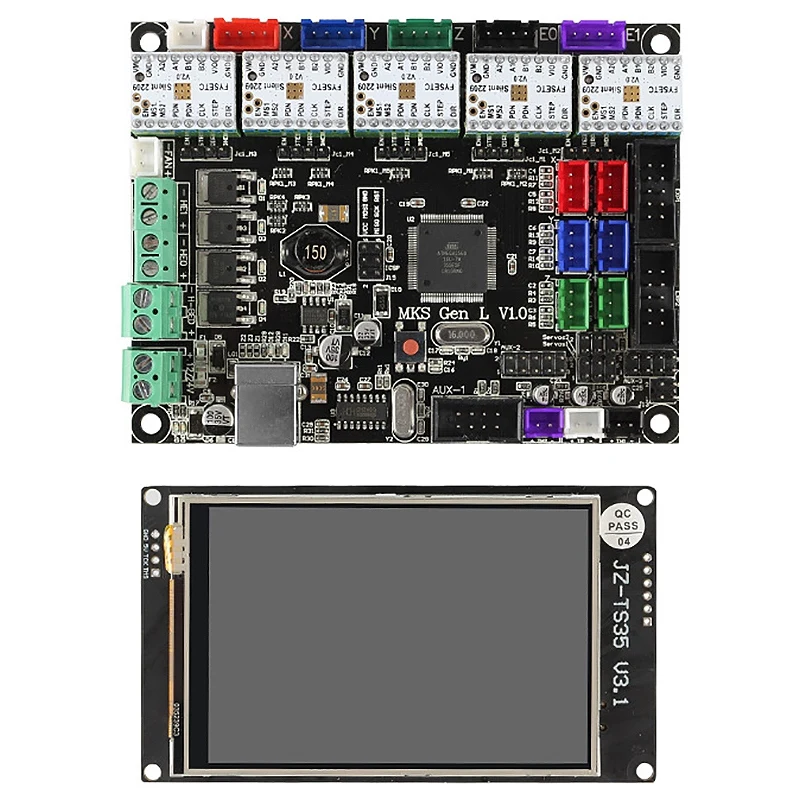 Комплект для 3D принтера Mks Gen L материнская плата + Tmc2209V2.0 Драйвер 3 5 дюймовый