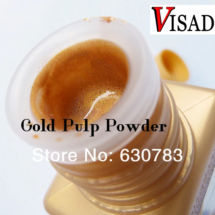 100ml VISAD Gold dust Glue Painting And Calligraphy Water color Paints Gold Pulp Powder Gouache paint