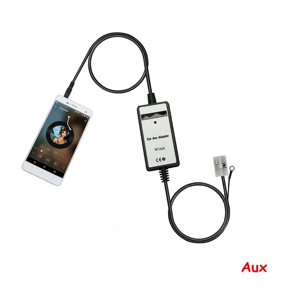 Car CD MP3 Player Phone Ipod Interface Auto 3.5mm Cable Aux Adapter For