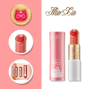 

3pcs/Set Cute Cat Print Lipstick sweet cute Moisturizer Long Lasting Waterproof Lip Balm Lipstick