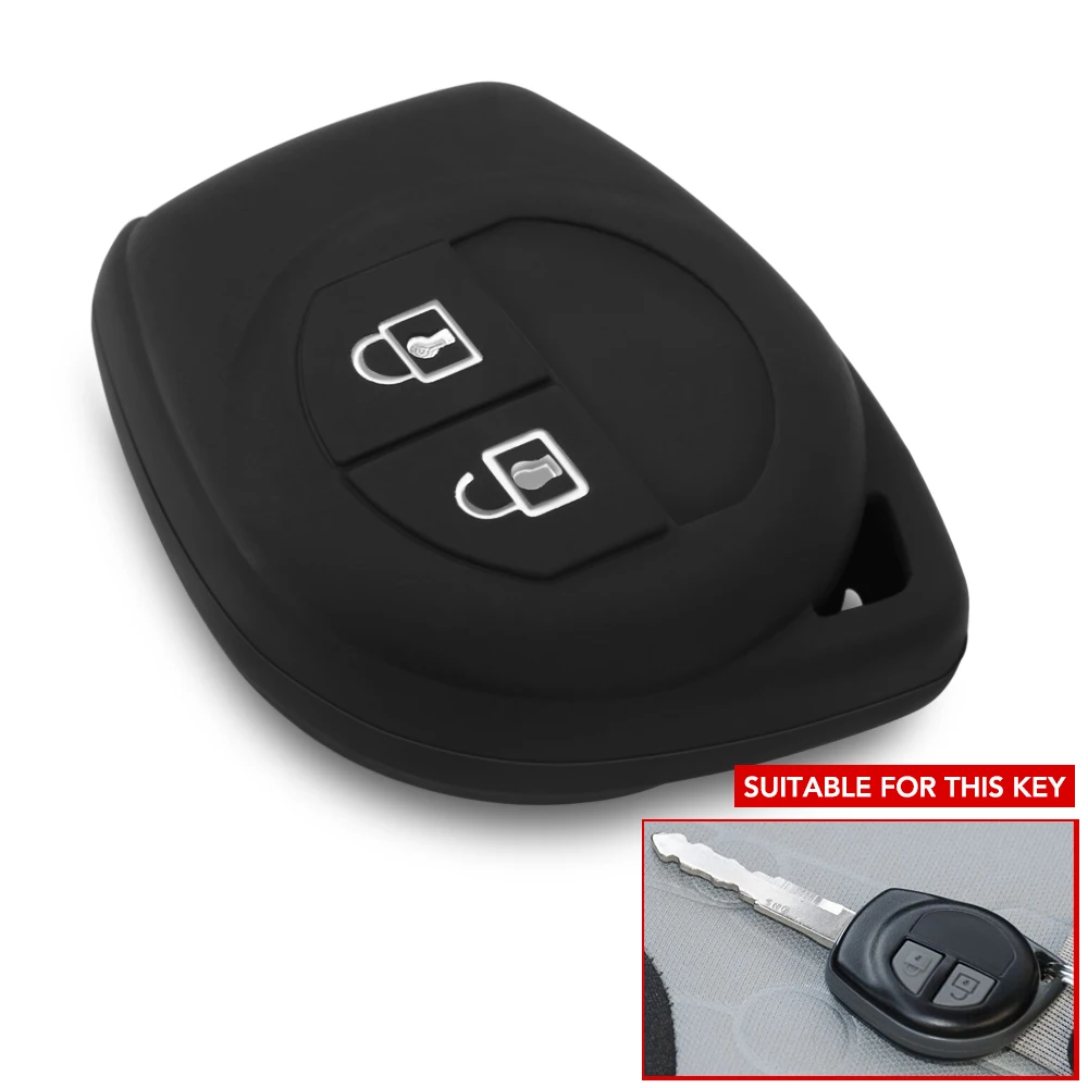 2 кнопки чехол для ключа автомобиля для Suzuki Amagatarai Grand Vitara Swift Ignis SX4 Liana Aerio Vitara Jimny Vitara XL7 1 шт. силикон