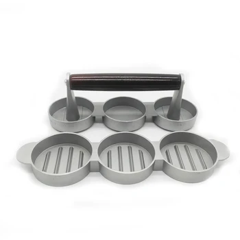 

3pcs Hamburger Patties Maker Burger Hamburger Press Meat Press Cookware meat stuffers sausage Kitchen Dining Bar Cooking tool