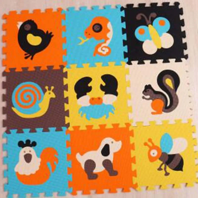 Коврик пазл из вспененного материала 9 шт./компл. 30*30 см|baby crawling mat|crawling matpuzzle play mat |