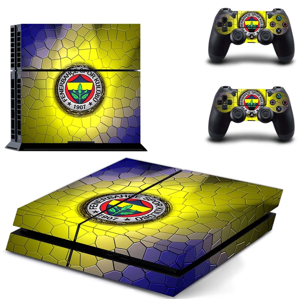 Виниловая наклейка Fenerbahce Spor Kulubu для консоли Sony Playstation 4 и 2 контроллера PS4|Наклейки|