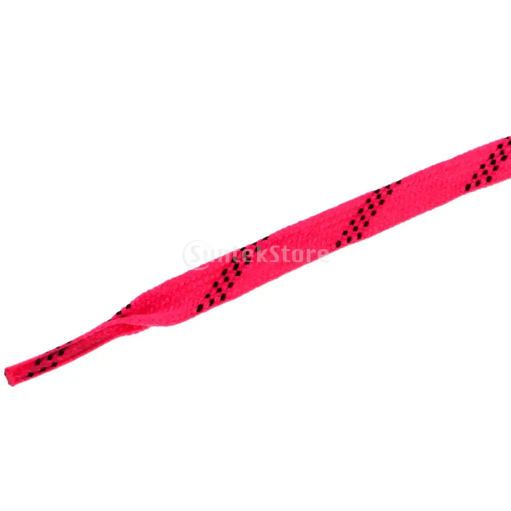 1 Pair Premium Durable Strong Nylon Sports Ice Hockey Skates Boots Shoe Laces Shoelace 96 108 120 inch - All Colors & Sizes