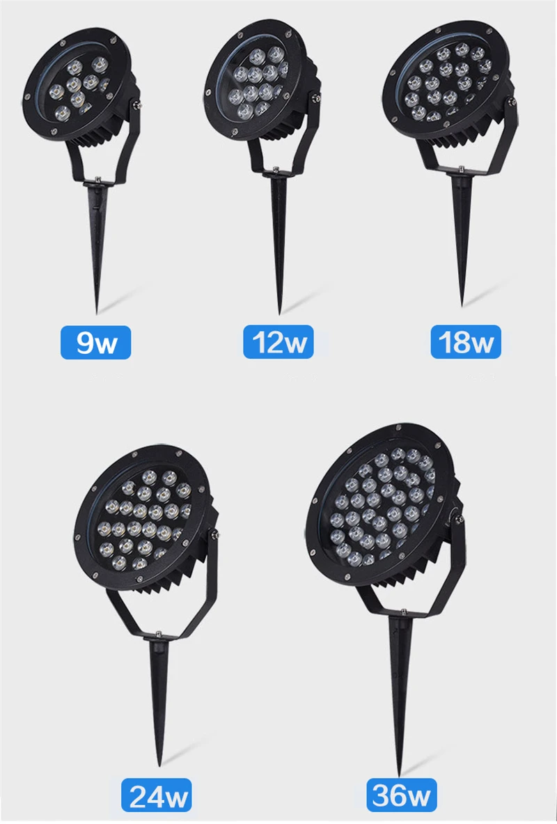 Уличный светильник для газона IP65 наземный светильник 3 Вт/5 Вт/6 Вт/9 Вт/12 Вт/18 Вт AC220V садовый водонепроницаемый точечный светильник для сидения на открытом воздухе светильник ing
