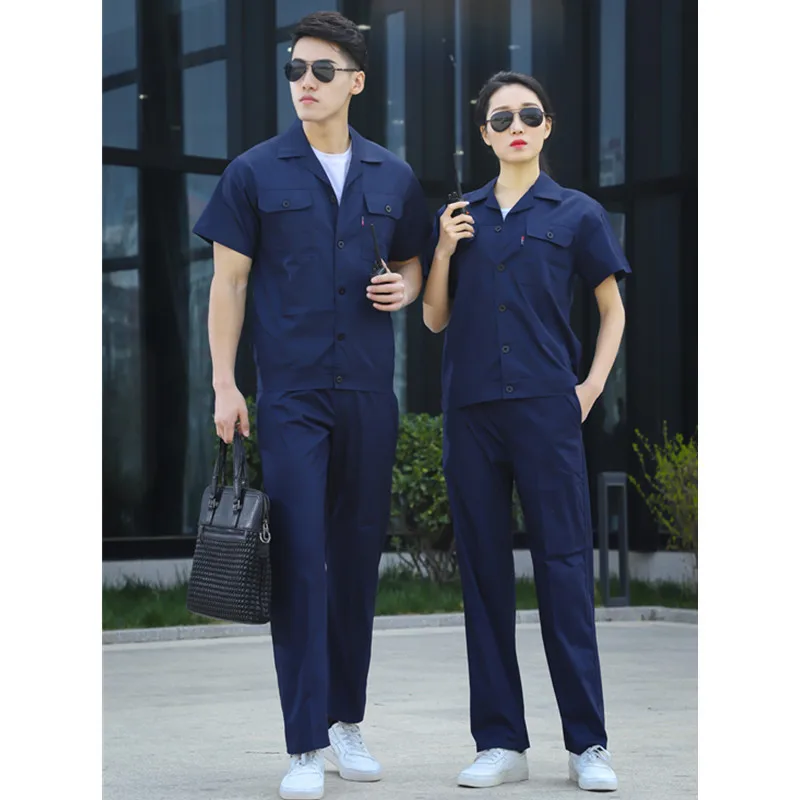  Summer Auto repair clothing workwear clothes men women overalls for workmen work uniform car worksh