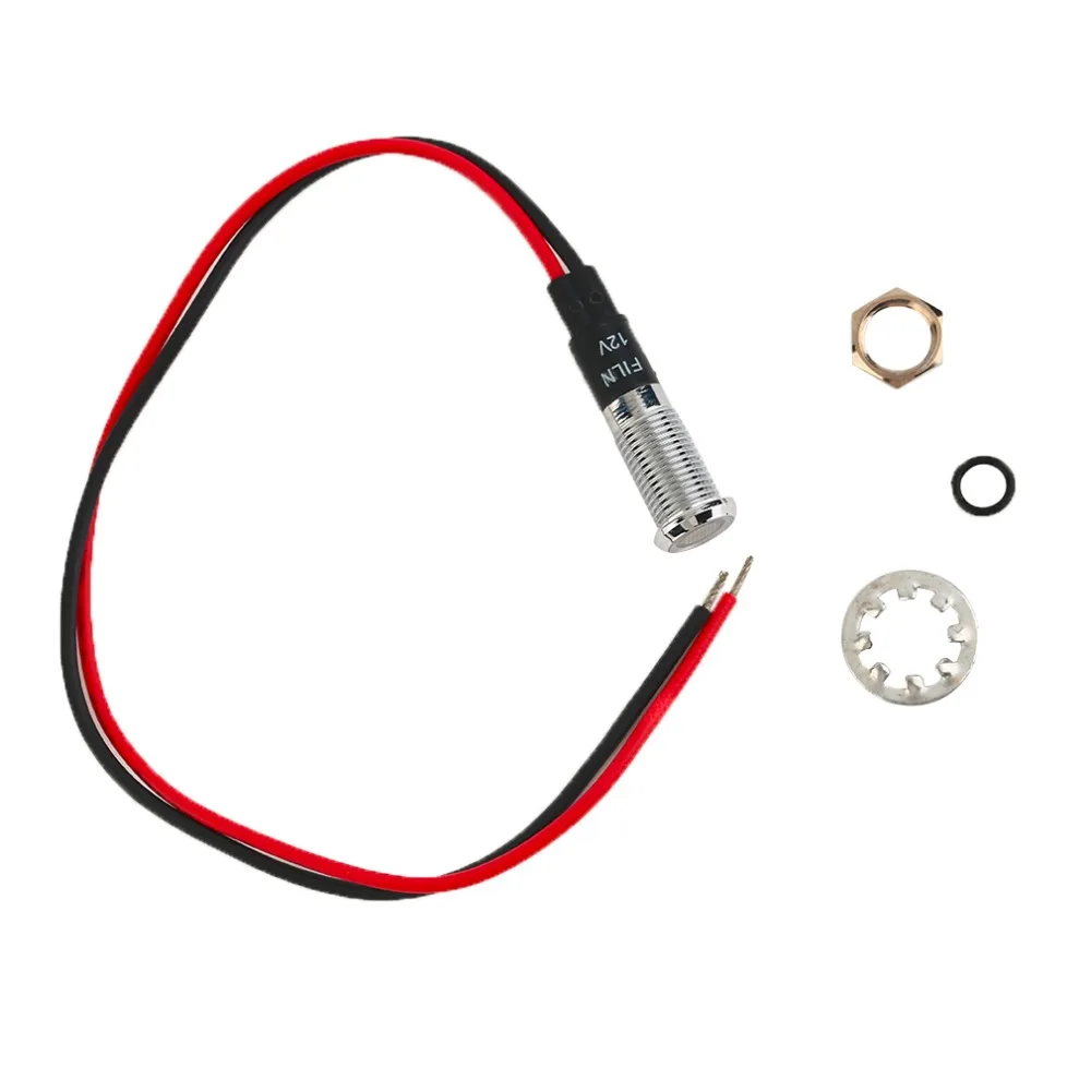 

Universal 12V 8mm LED Dash Pilot Panel Indicator Warning Light Lamp Car Boat Marine Truck Colorful Light