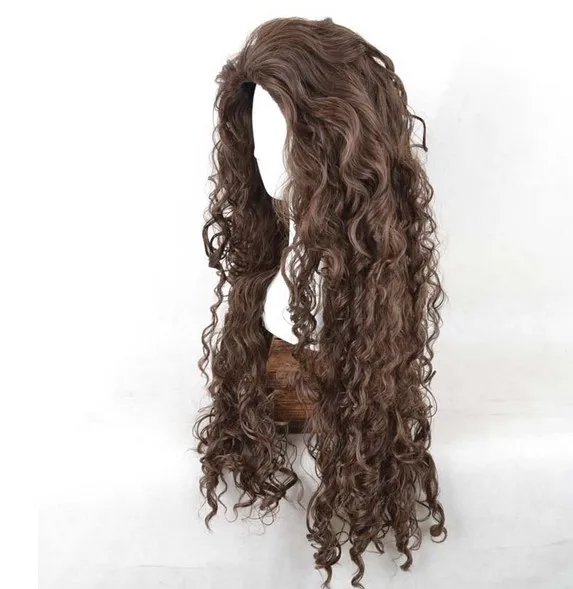 Фильм персонажа Bellatrix lestranna длинные коричневые волнистые синтетические парики термостойкие косплей костюм парик+ парик Кепка