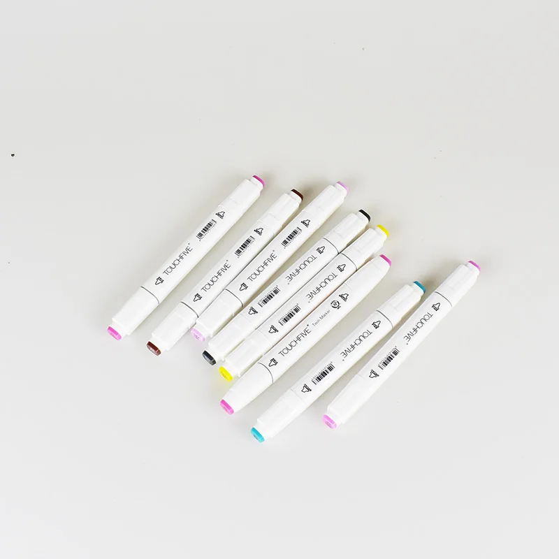 TOUCHFIVE 168 цветов одиночные художественные маркеры Кисть ручка эскиз на спиртовой основе маркеры двойная головка манга ручки для рисования товары для творчества