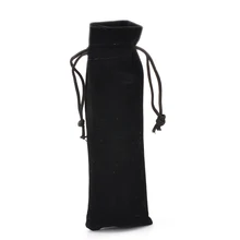 DoreenBeads бархат сумки прямоугольник черный 15 см x 5 см(5 7/" x2"), 2 шт. Новинка