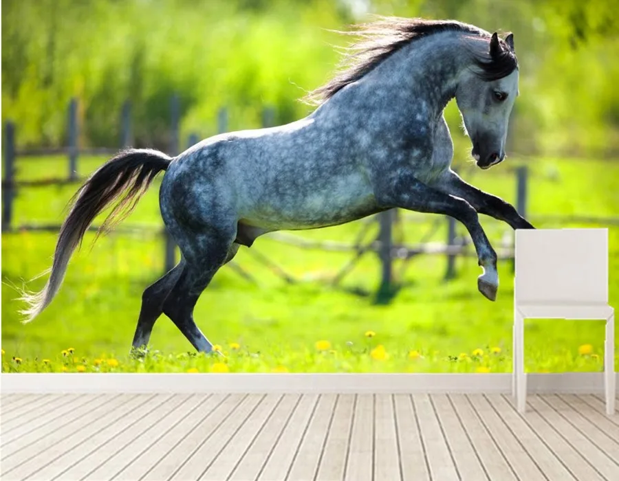 Photo 3d wallpaper,Horses Run Animals large murals,dining room tv sofa background bedroom 3d 