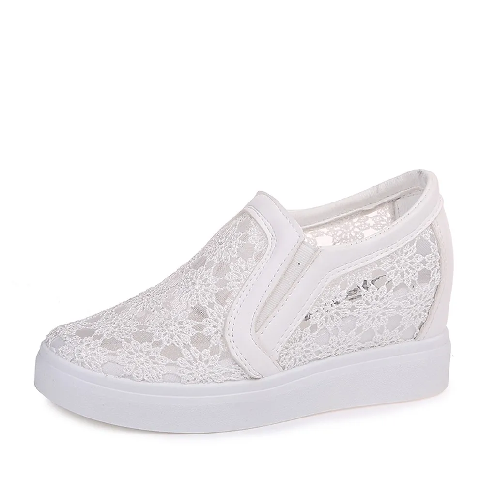 

Women's Summer Fashion Increased Breathable Shoes Hollow Flat Shoes Leisure Round Toe Flat Cover Heel Sandals for travel Apr 3
