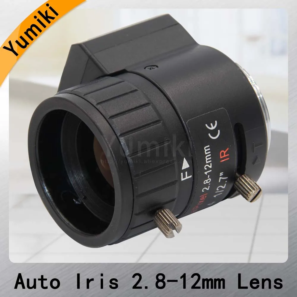 Yumiki 3MP 1/2. 7 &quot2 8 12 мм F1.4 ручной варифокальный DC Авто Iris CCTV IR Объектив CS крепление