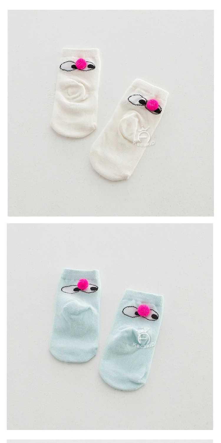 Новый Дети Детские носки хлопковые для мальчиков и девочек мягкие нескользящие носки милый нос Дизайн младенческой Гольфы Чулочные
