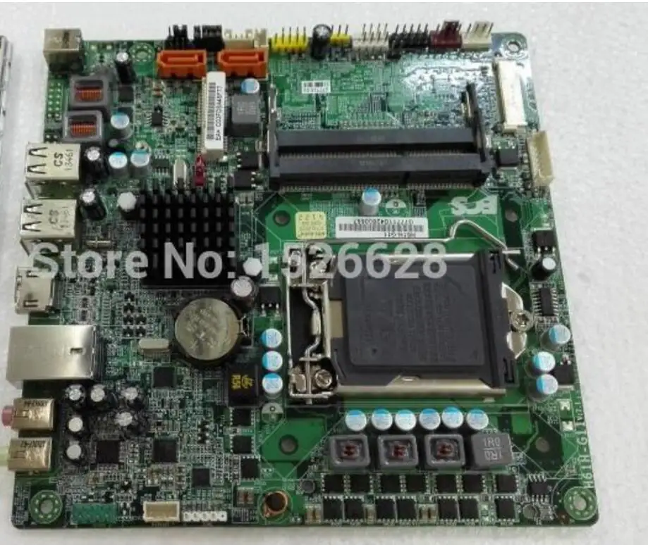 ECS H61H-G11 original motherboard Socket LGA 1155 DDR3 for i3 cpu Mini-ITX Desktop Motherboard H61 Free shipping socket lga 775 motherboard backplate iron bracket cpu