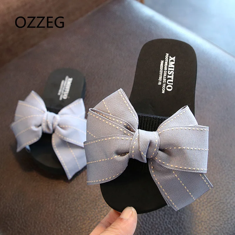 

Summer Slippers Women Fashion Bowknot Slippers Slip On Platform Beach Slippers Ladies Soft Non-slip Lovely Shoes Slippers