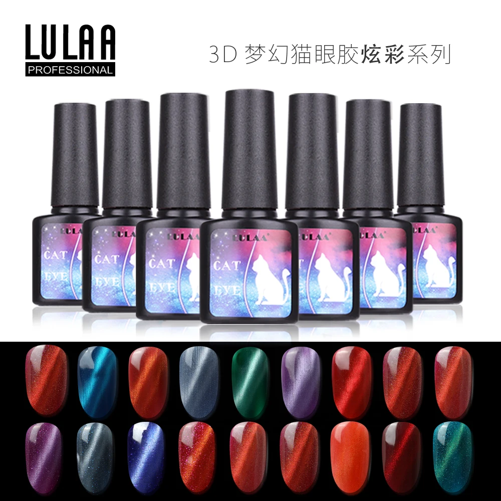 Гель лак для кошачьих глаз LULAA использования с магнитом 3D Полупостоянный УФ